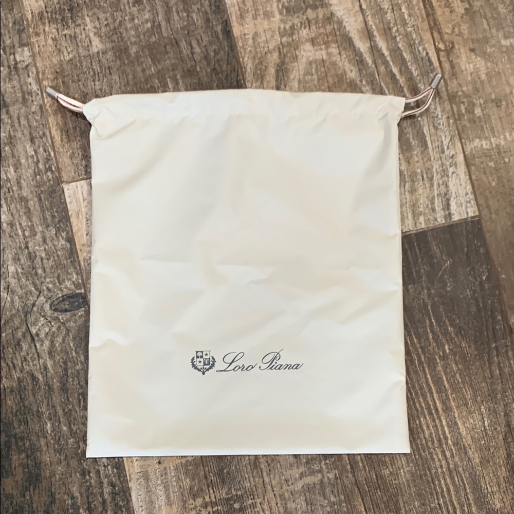 Loro Piana Ivory Nylon Dust Bag